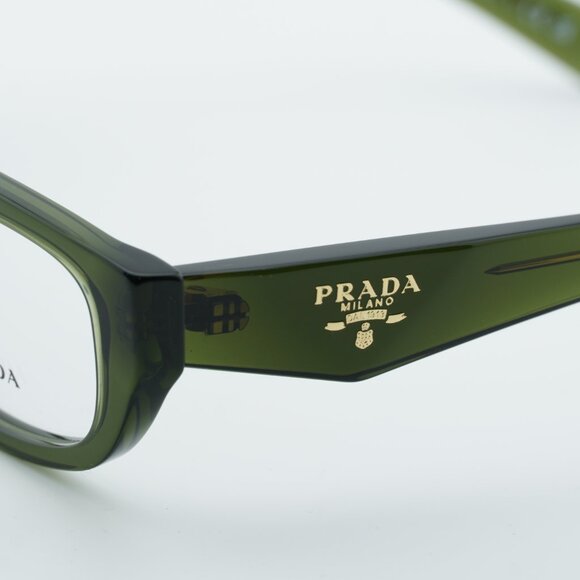 Prada PRB05V 19Z1O1 Eyeglasses Transparent Bottle 54mm Rectangle Frame - Picture 6 of 10